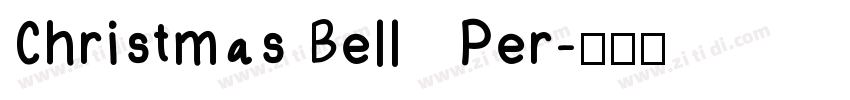 Christmas Bell   Per字体转换